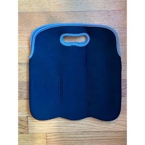 Neoprene 6 pack bottle holder black and gray - Perfect for summer!